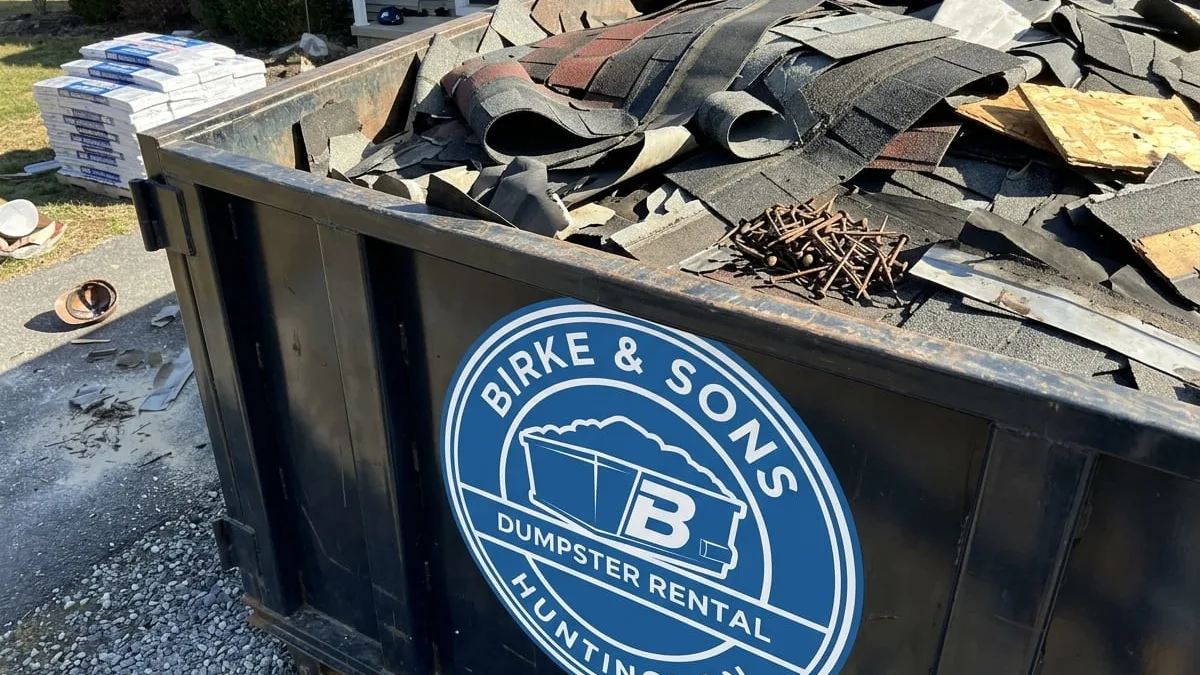 Dumpster sizes available in Huntingdon, PA